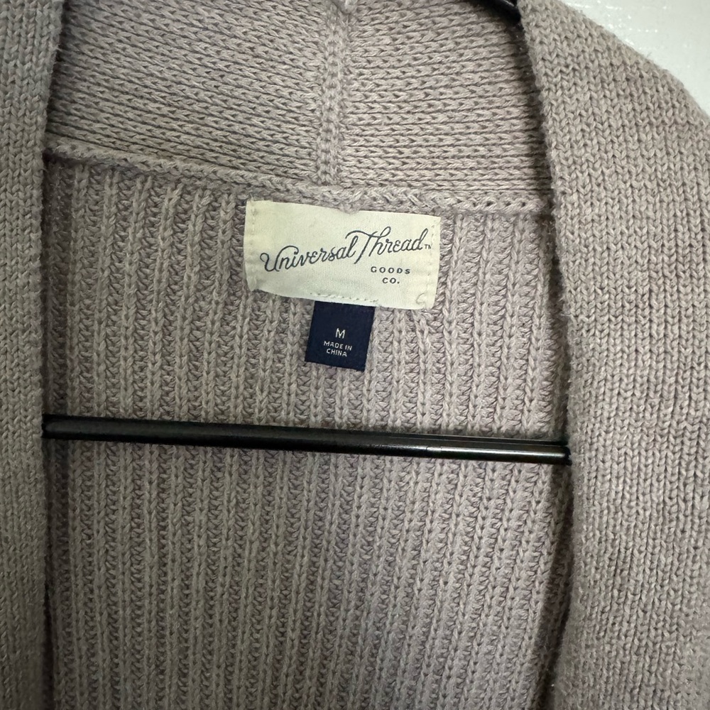 Universal Thread Taupe Ribbed Cardigan - Picture 3 of 3